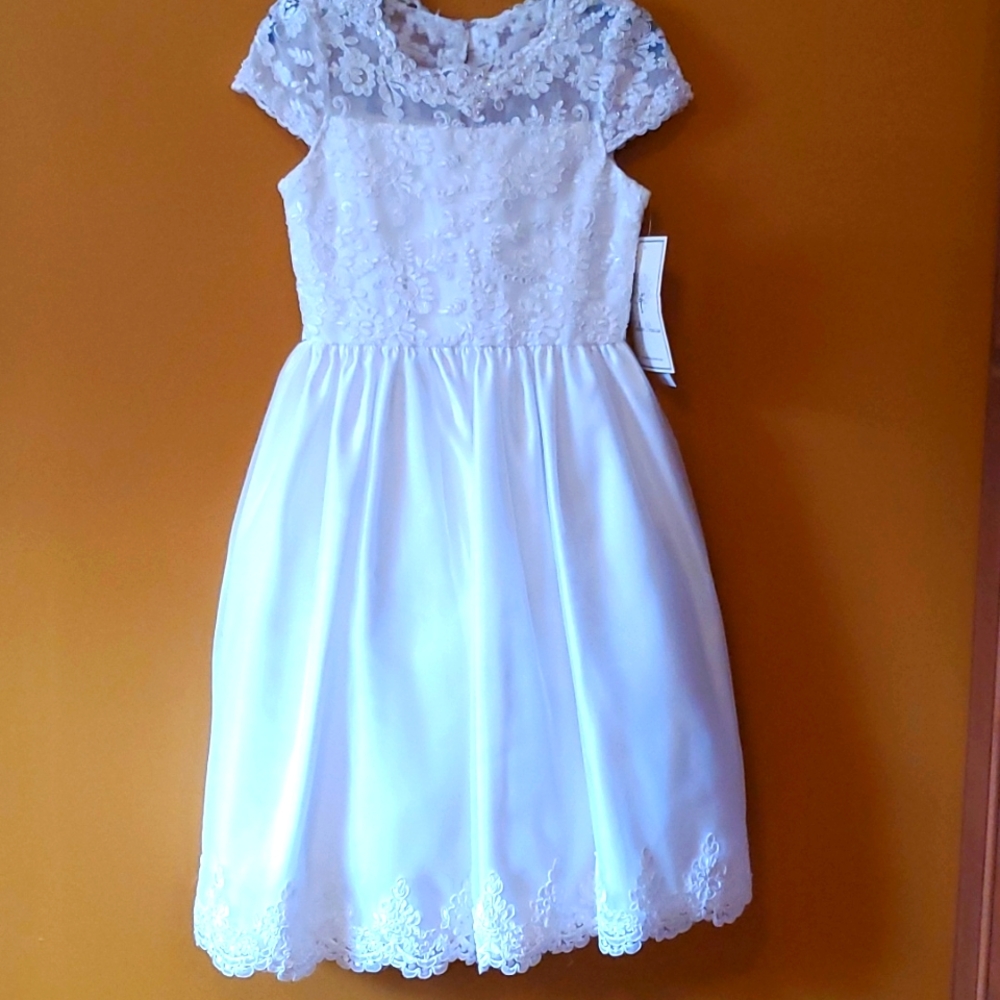 Girl's size 12 white dress